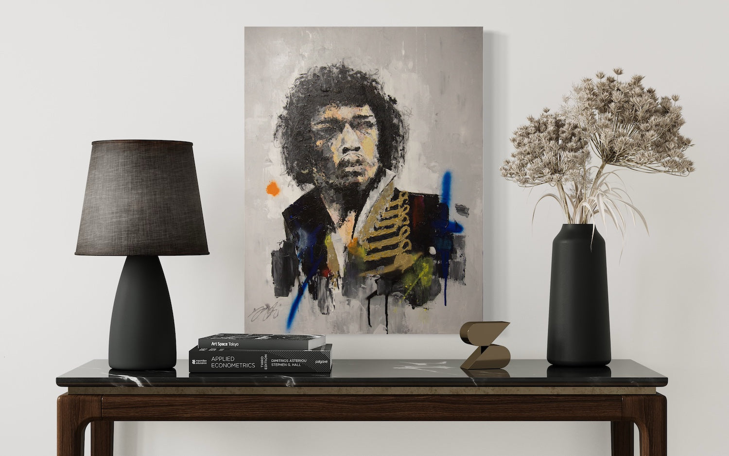 Portrait work UNTITLED (Jimi Hendrix) contemporary painting art
