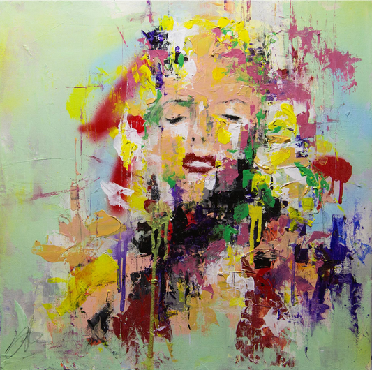 Portrait work UNTITLED (Marilyn Monroe) contemporary painting art