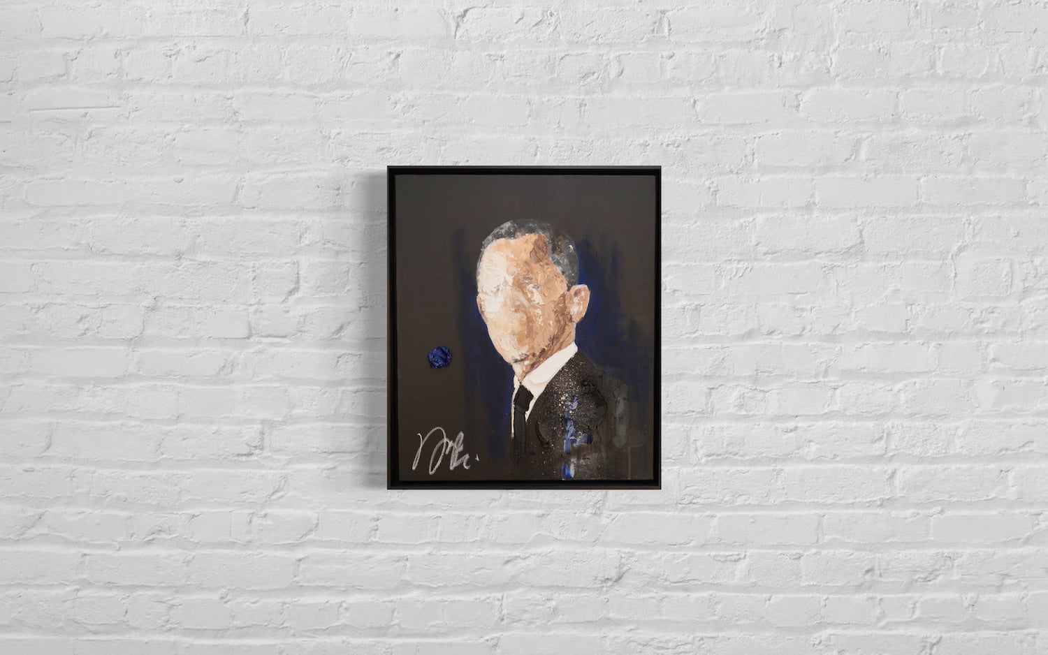 Portrait work UNTITLED (Obama) contemporary painting art