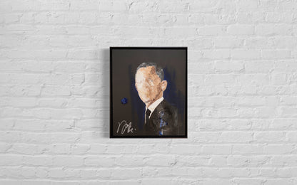 Portrait work UNTITLED (Obama) contemporary painting art