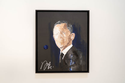 Portrait work UNTITLED (Obama) contemporary painting art