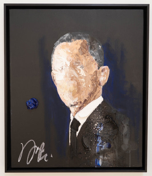 Portrait work UNTITLED (Obama) contemporary painting art