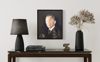 Portrait work UNTITLED (Obama) contemporary painting art