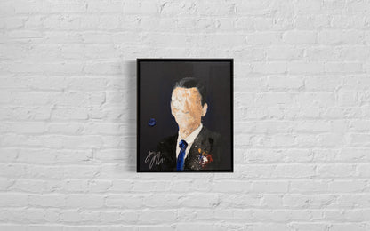 Portrait work UNTITLED (Ronald Wilson Reagan) contemporary painting art
