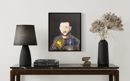 Portrait work UNTITLED (Zelensky) contemporary painting art
