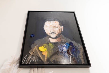 Portrait work UNTITLED (Zelensky) contemporary painting art
