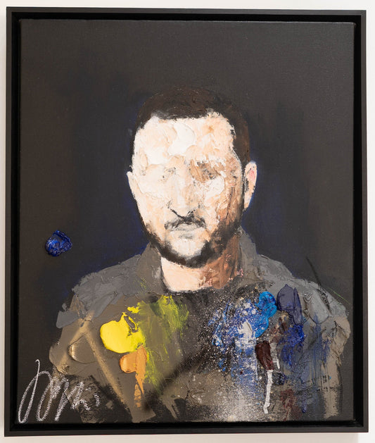 Portrait work UNTITLED (Zelensky) contemporary painting art