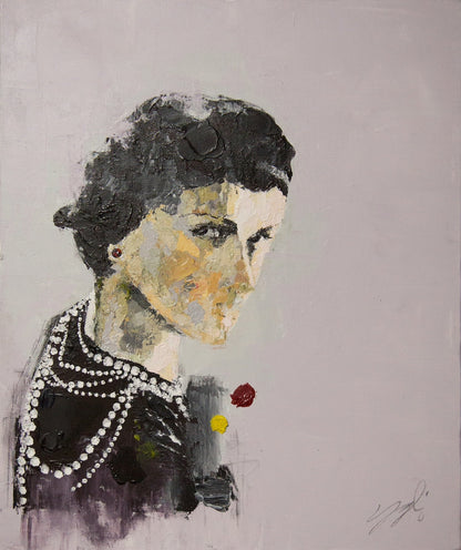 Portrait works untitled (Coco Chanel) contemporary painting art