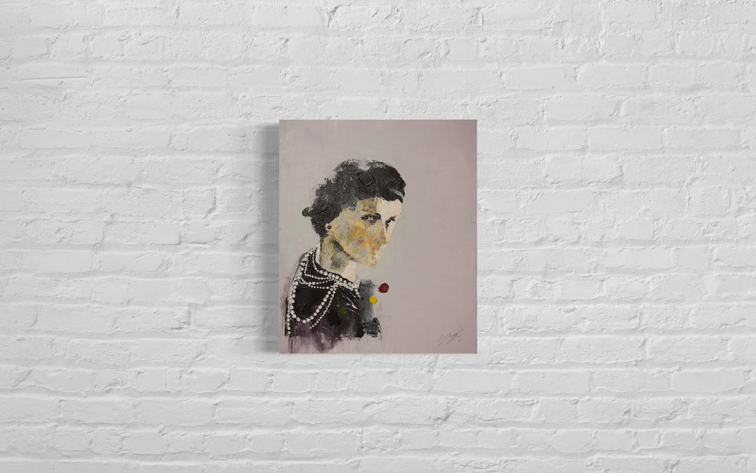 Portrait works untitled (Coco Chanel) contemporary painting art
