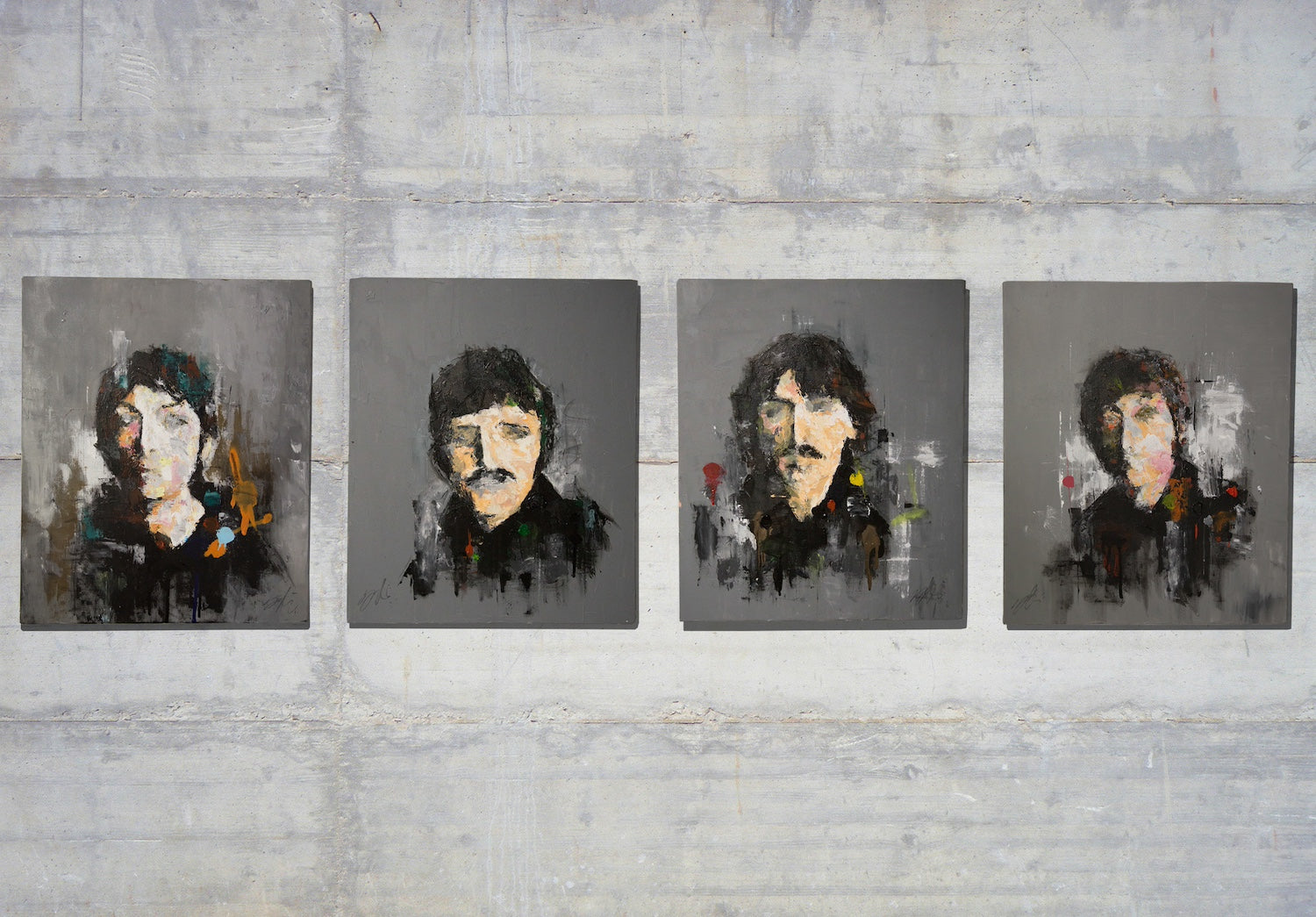 Portrait works untitled (The Beatles) contemporary painting art