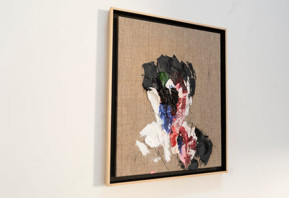 Raw Umber (Dark brown) Portrait work contemporary painting art