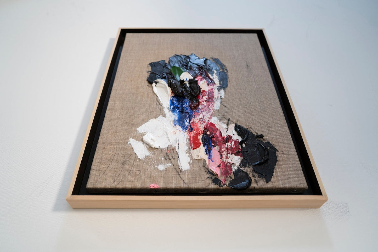 Raw Umber (Dark brown) Portrait work contemporary painting art