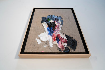 Raw Umber (Dark brown) Portrait work contemporary painting art