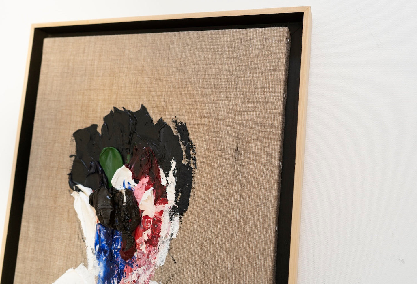 Raw Umber (Dark brown) Portrait work contemporary painting art