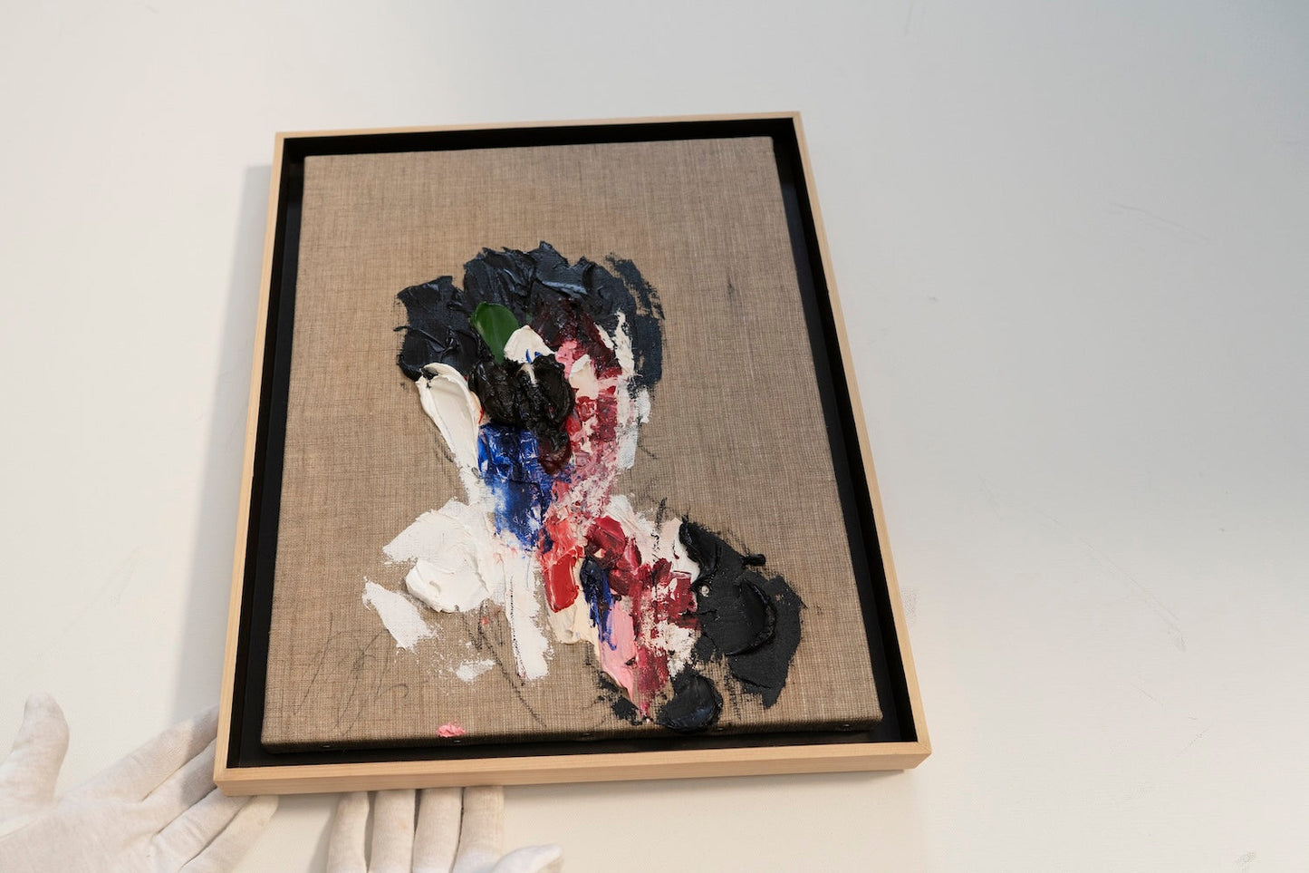 Raw Umber (Dark brown) Portrait work contemporary painting art