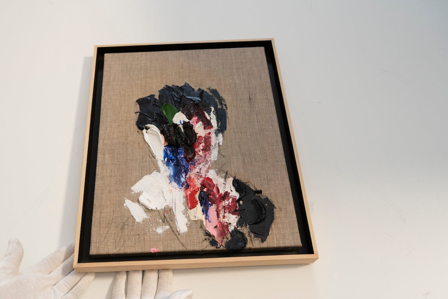 Raw Umber (Dark brown) Portrait work contemporary painting art