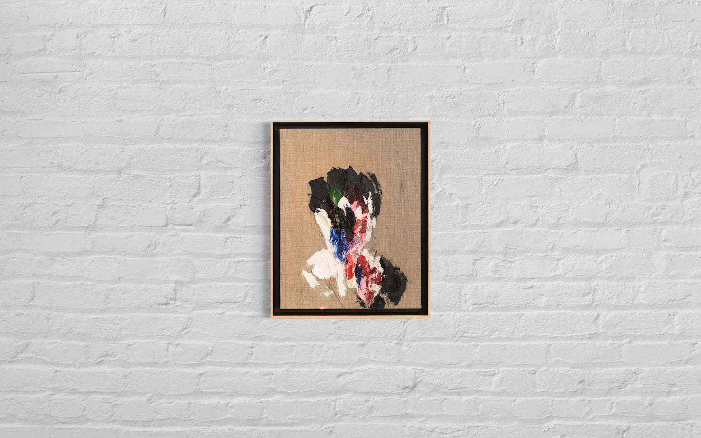 Raw Umber (Dark brown) Portrait work contemporary painting art