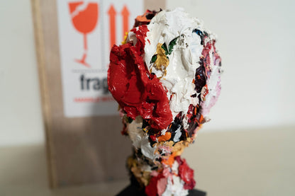 Red contemporary painting art