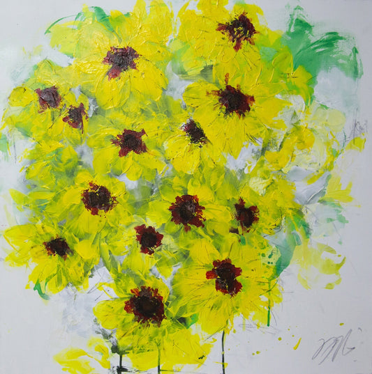 Rudbeckia contemporary painting art