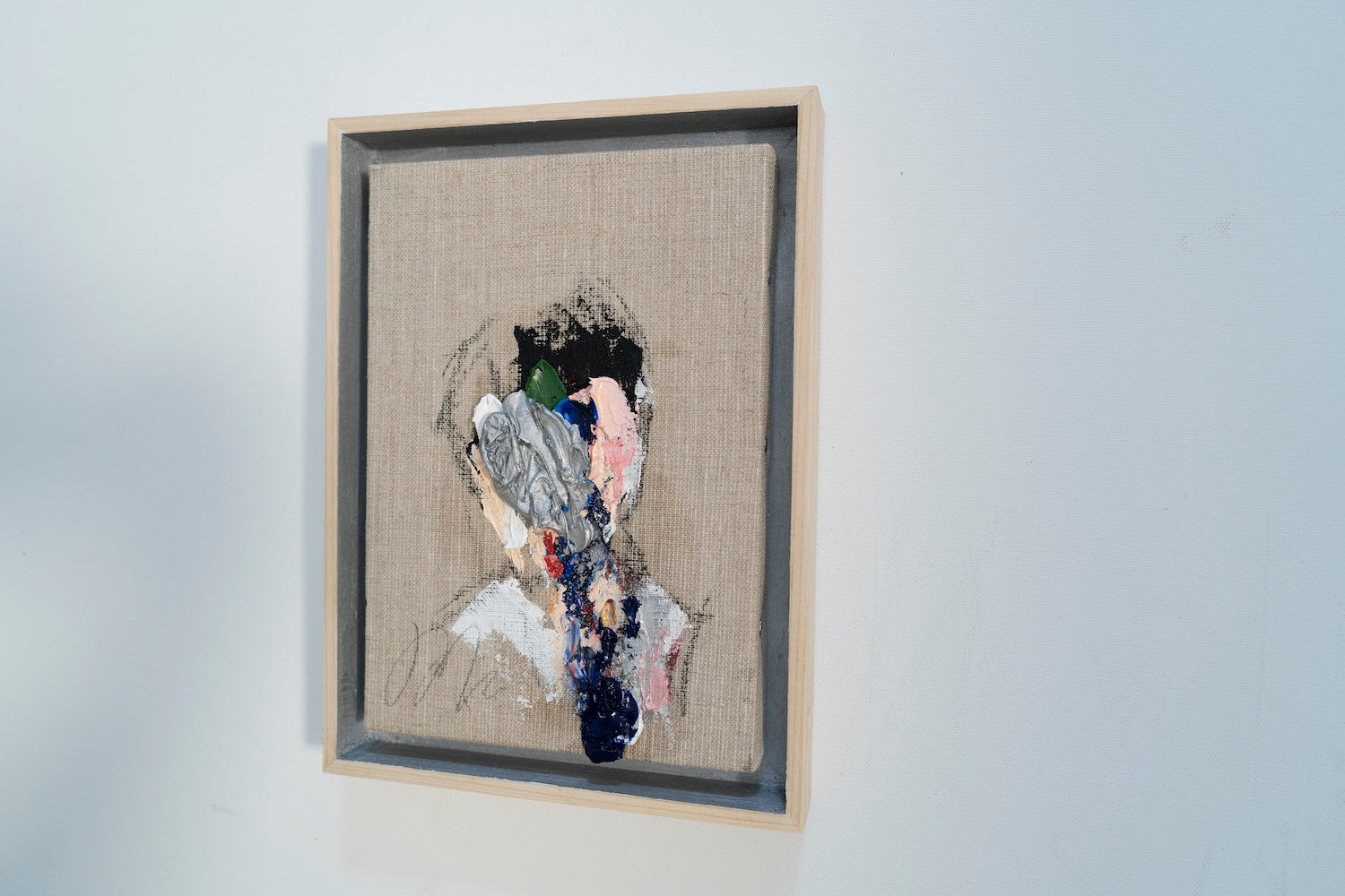 Silver Portrait work contemporary painting art