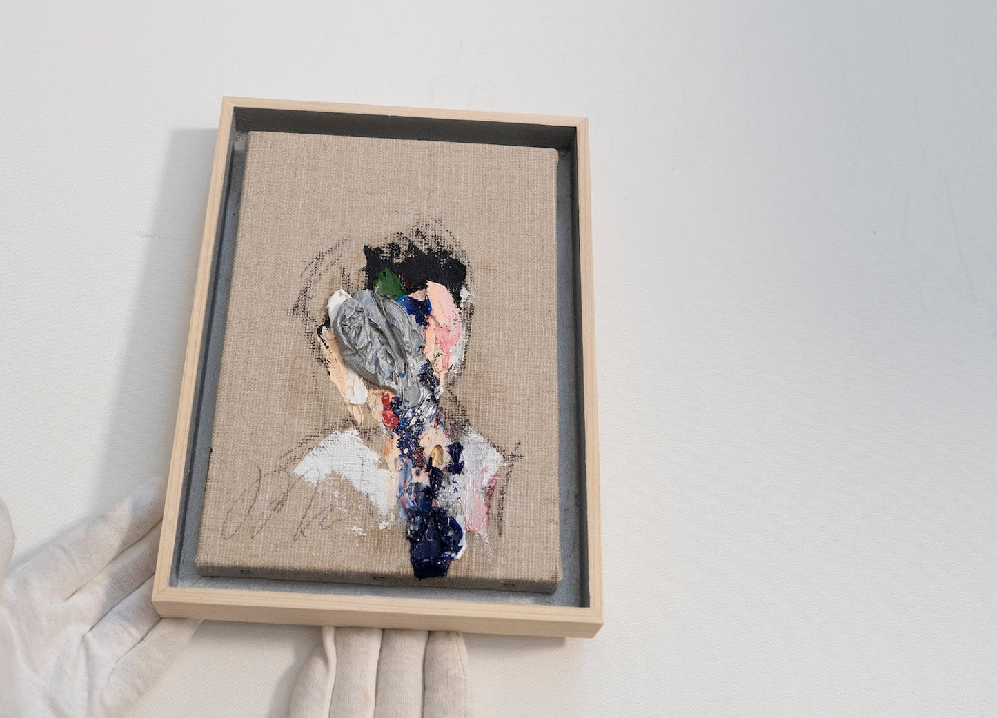 Silver Portrait work contemporary painting art