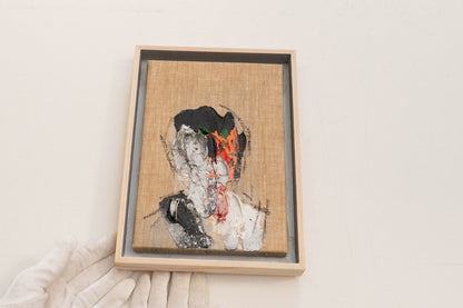 Silver Portrait work contemporary painting art