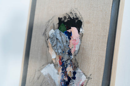 Silver Portrait work contemporary painting art