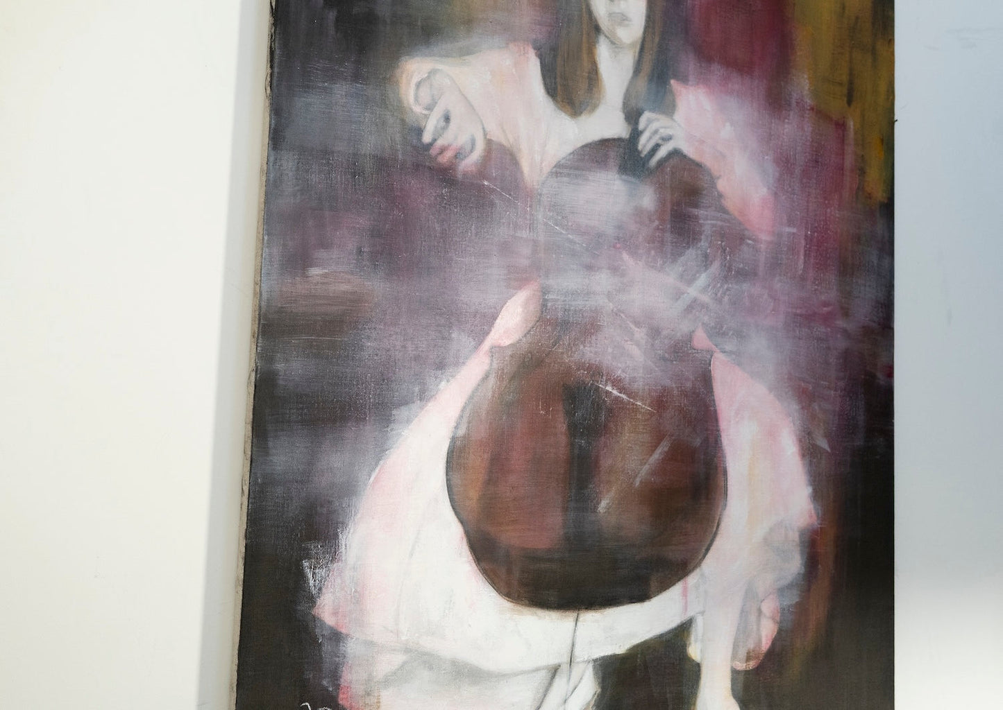 The Cellist contemporary painting art