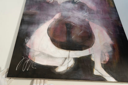 The Cellist contemporary painting art