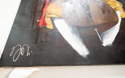 The Cellist contemporary painting art