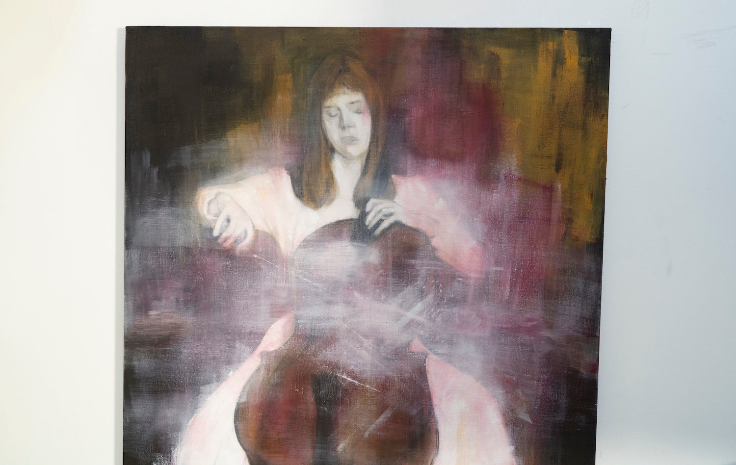 The Cellist contemporary painting art