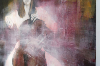 The Cellist contemporary painting art