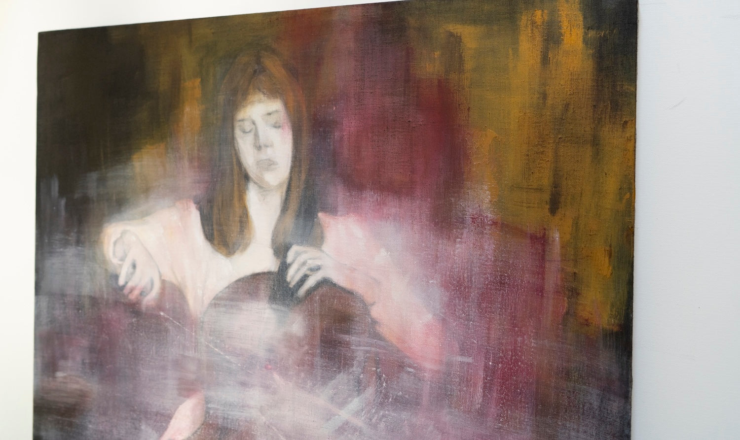 The Cellist contemporary painting art