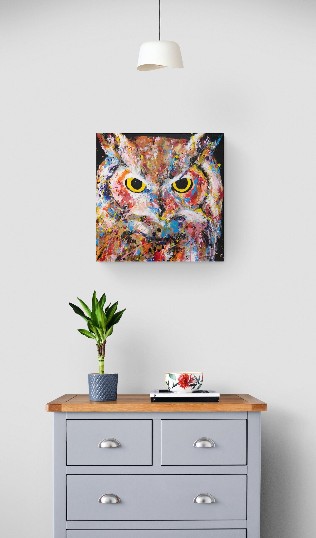 owl contemporary painting art