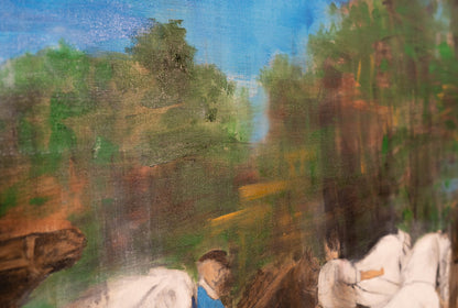 The Horse Fair contemporary after Rosa Bonheur contemporary painting art
