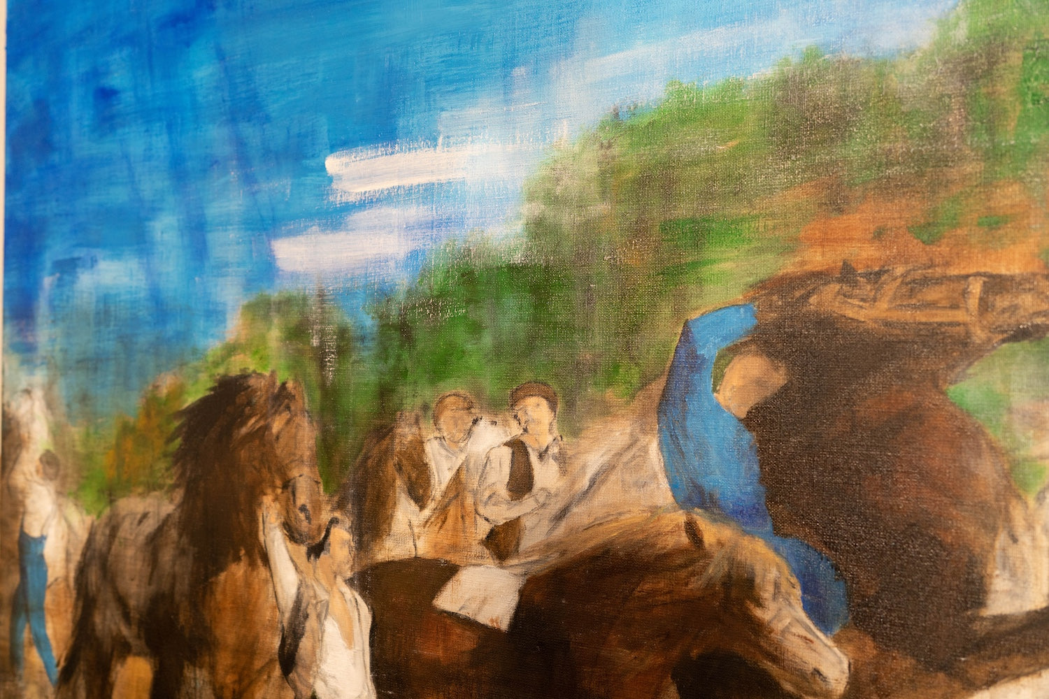 The Horse Fair contemporary after Rosa Bonheur contemporary painting art