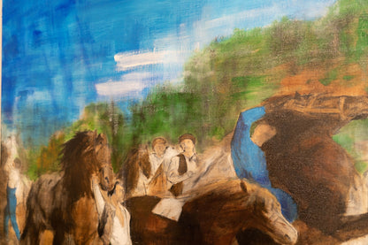 The Horse Fair contemporary after Rosa Bonheur contemporary painting art