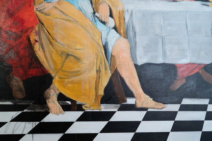 The last supper contemporary. contemporary painting art