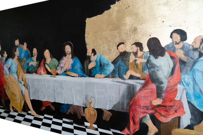 The last supper contemporary. contemporary painting art