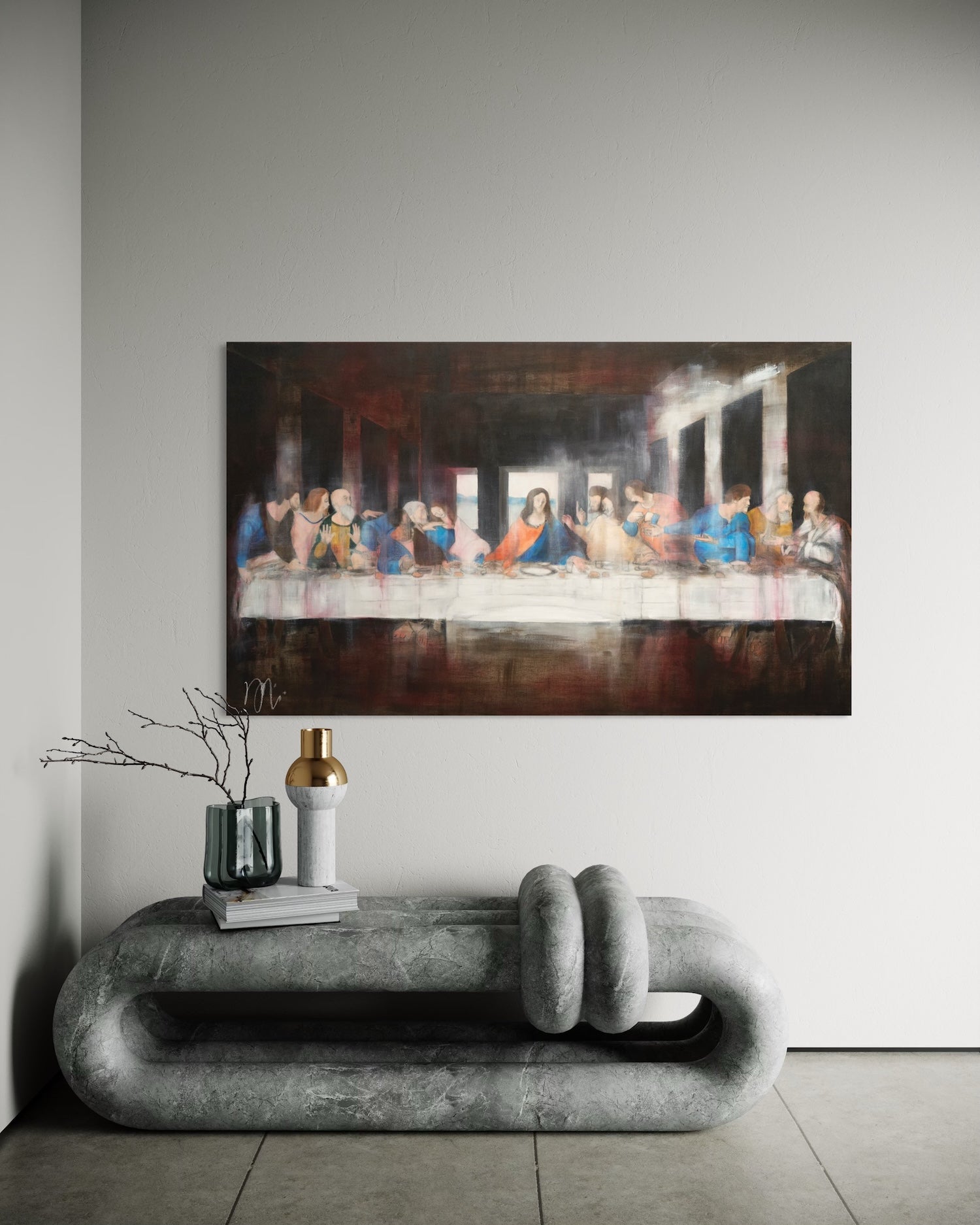 The last supper contemporary    contemporary painting artist TOMOYA NAKANO