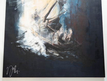The Storm on the Sea of Galilee after Rembrandt contemporary painting art