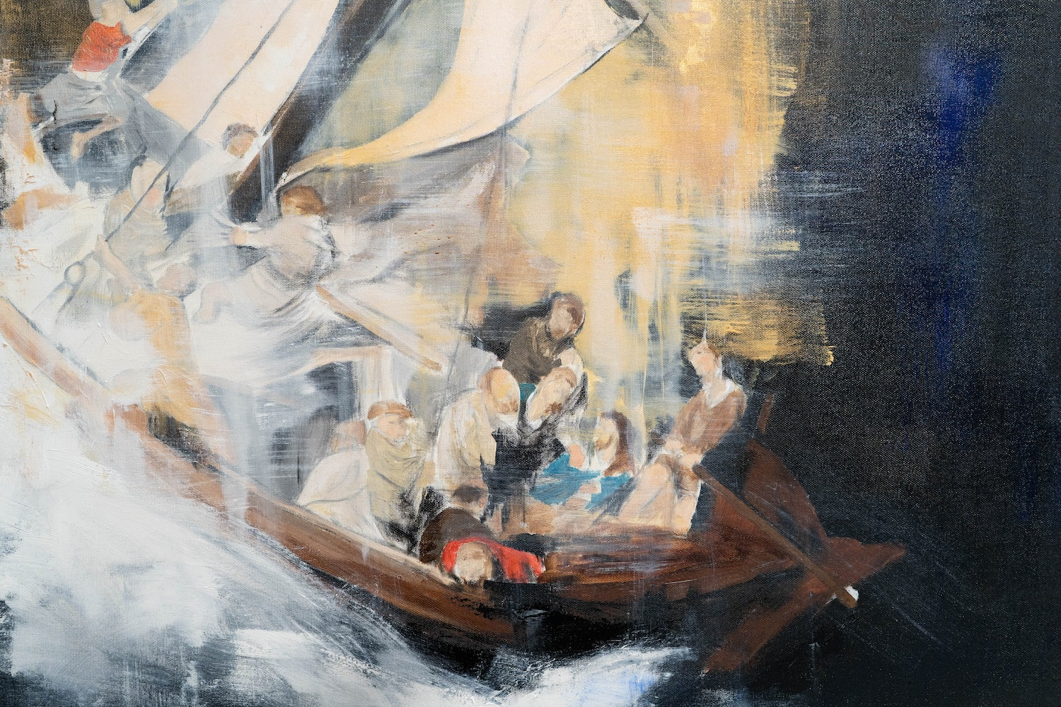 The Storm on the Sea of Galilee after Rembrandt contemporary painting art