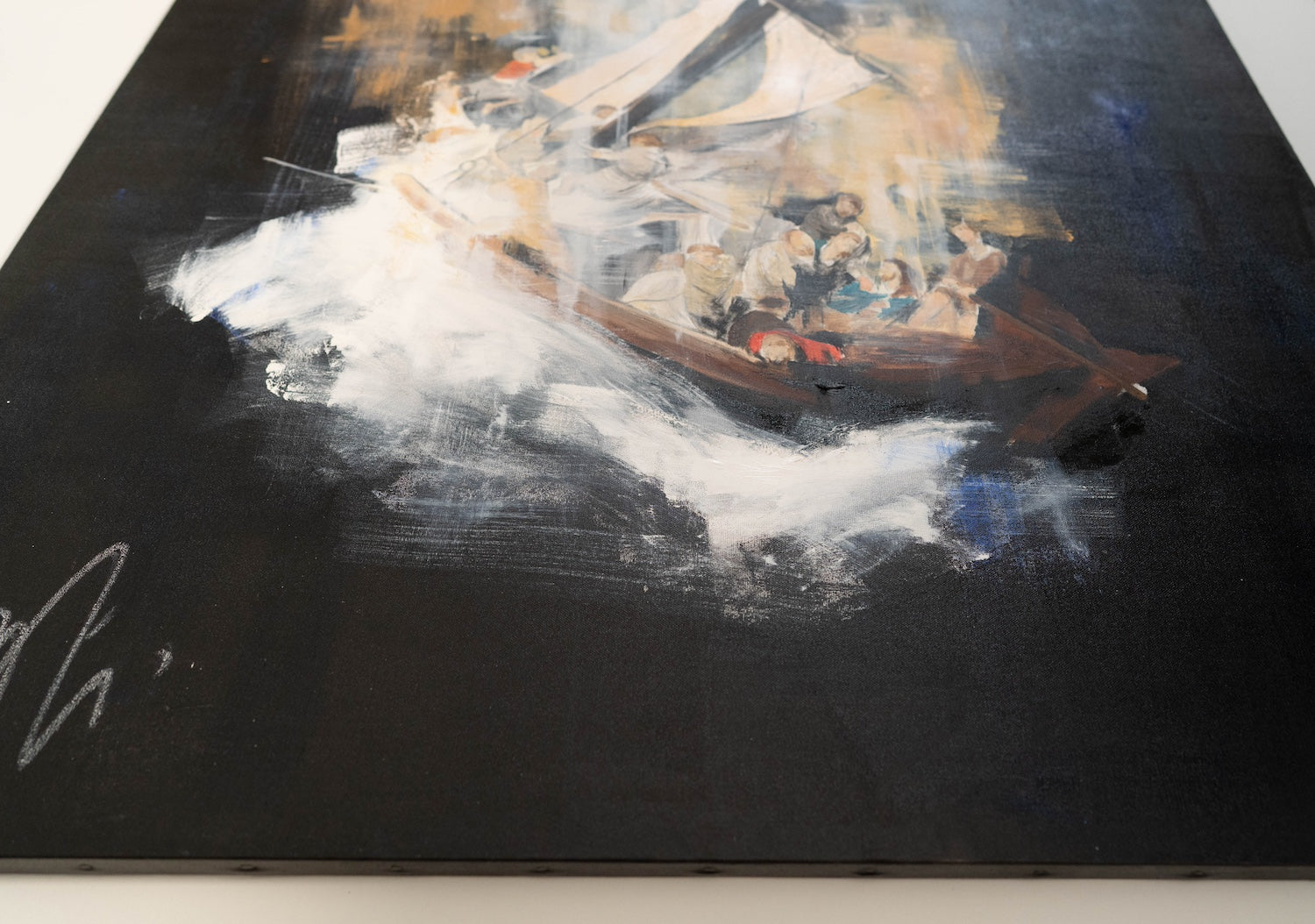 The Storm on the Sea of Galilee after Rembrandt contemporary painting art