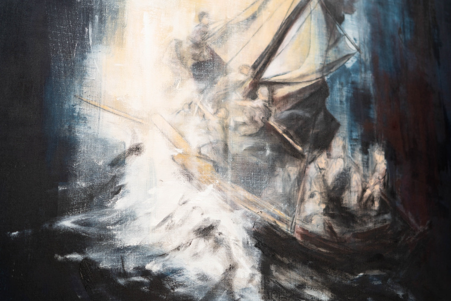 The Storm on the Sea of Galilee after Rembrandt contemporary painting art