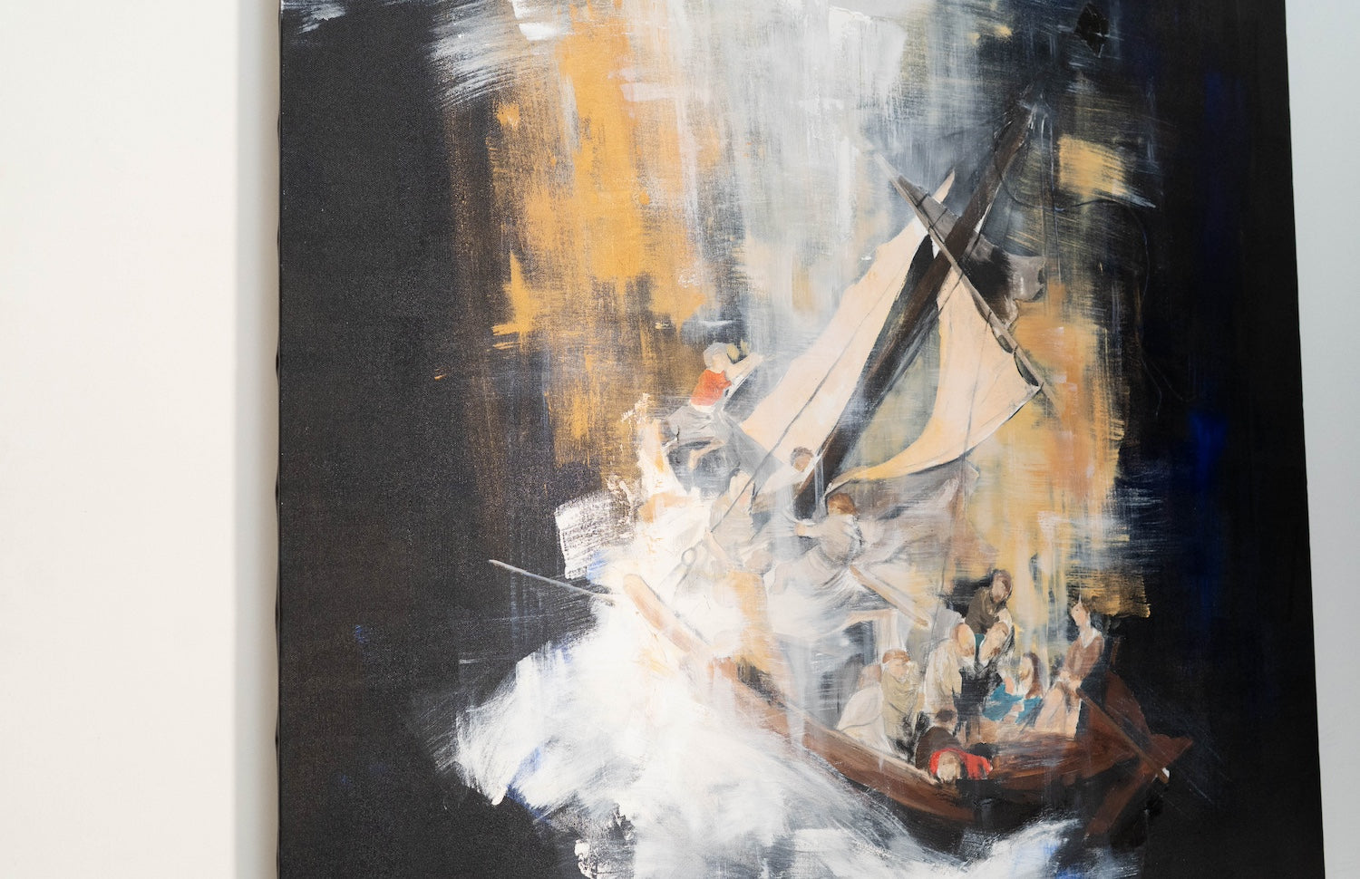 The Storm on the Sea of Galilee after Rembrandt contemporary painting art
