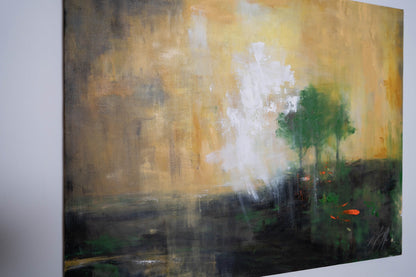 ’The Three Trees contemporary’ after Rembrandt contemporary painting art
