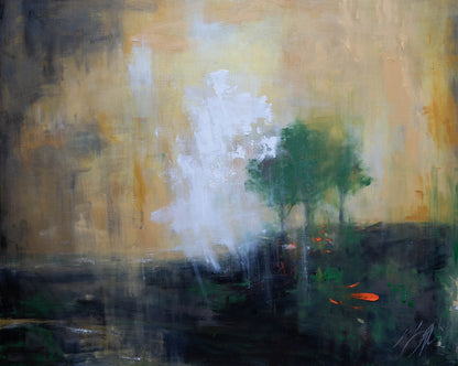 ’The Three Trees contemporary’ after Rembrandt contemporary painting art