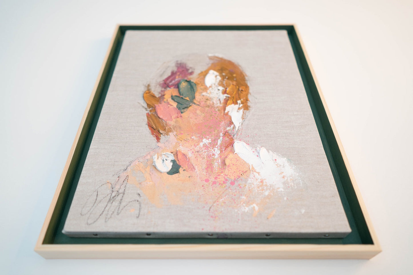 Tiffany Blue Portrait work contemporary painting art