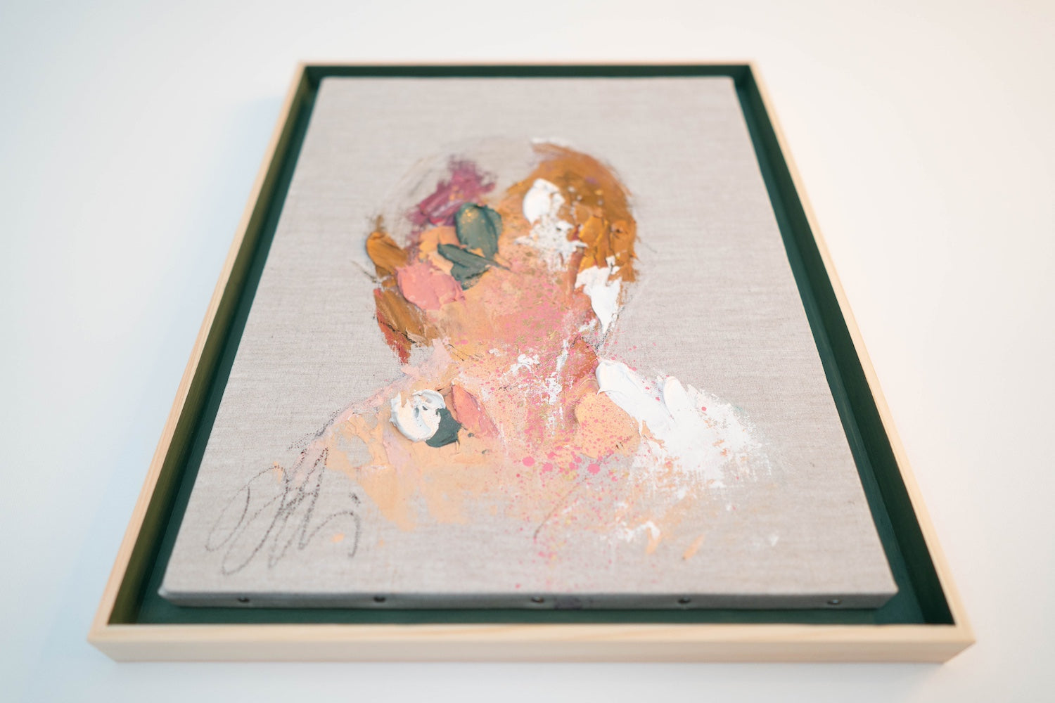 Tiffany Blue Portrait work contemporary painting art