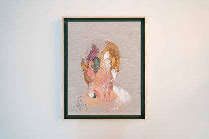 Tiffany Blue Portrait work contemporary painting art